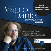 Varró Dániel prózaestje – felnőtteknek (2025. november 20., csütörtök 18:00)