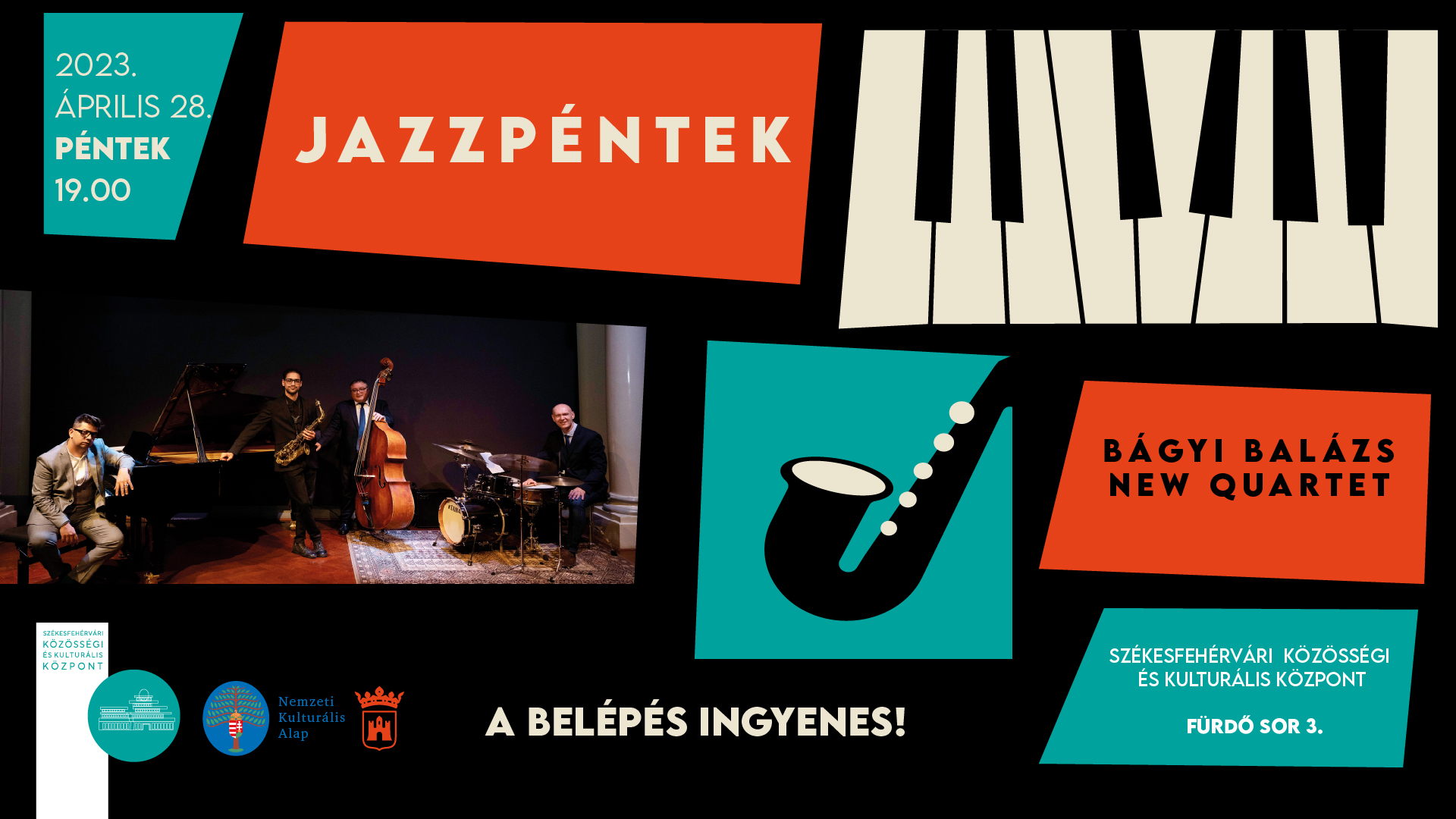 Jazzpéntek: Bágyi Balázs New Quartet @ Székesfehérvári Közösségi és Kulturális Központ