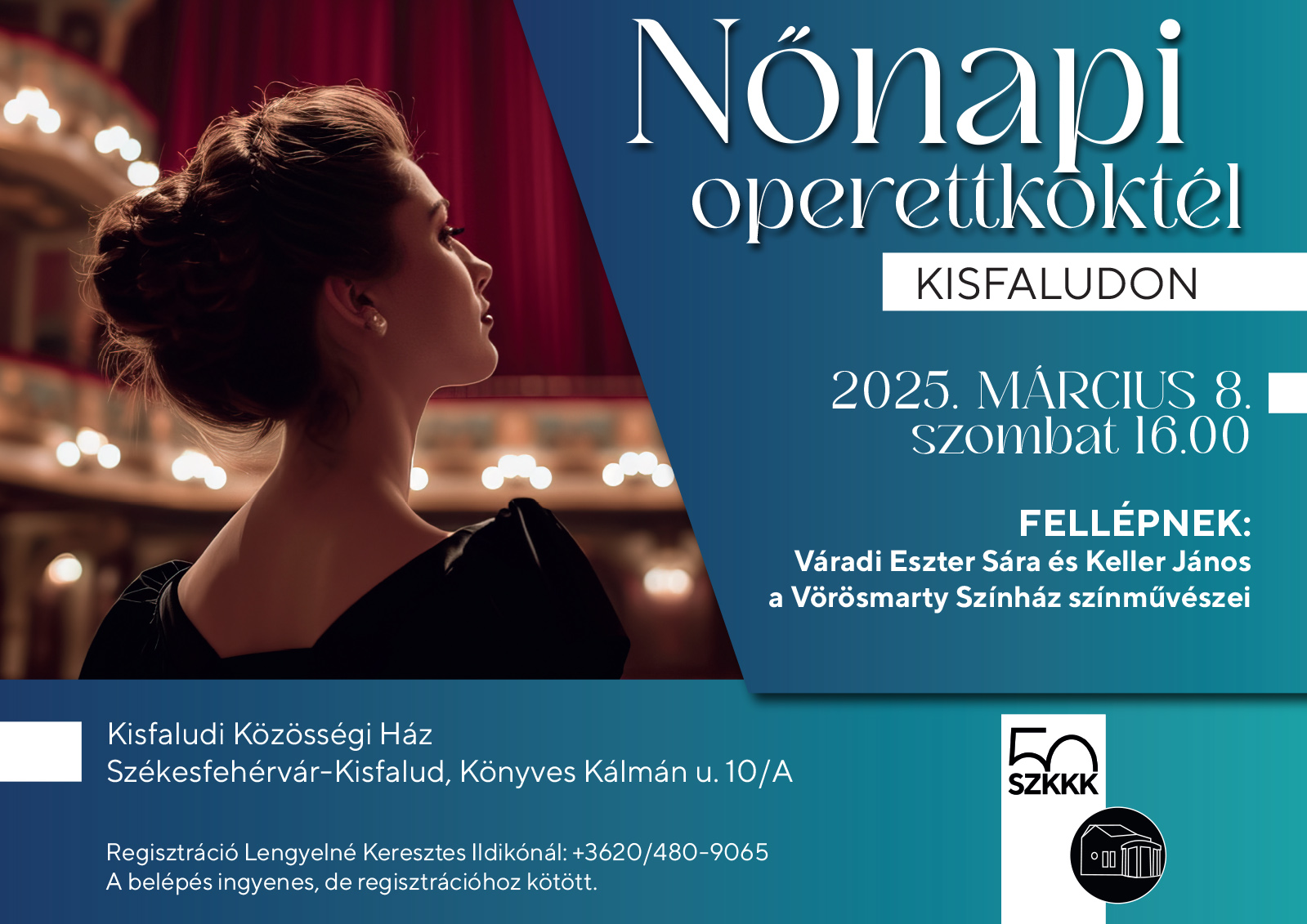 Nőnapi operettkoktél Kisfaludon