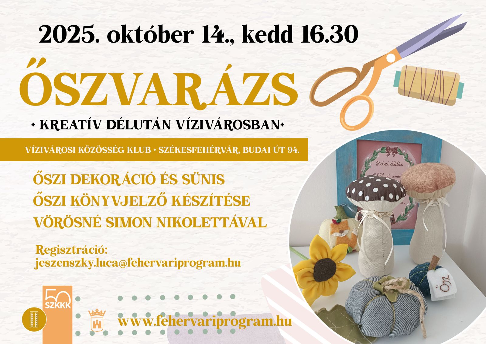 Őszvarázs • Kreatív délután Vízivárosban @ Vízivárosi Közösségi Klub