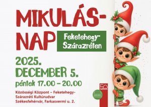 Mikulás-nap Feketehegy-Szárazréten 2025. december 5-én 17 órától.