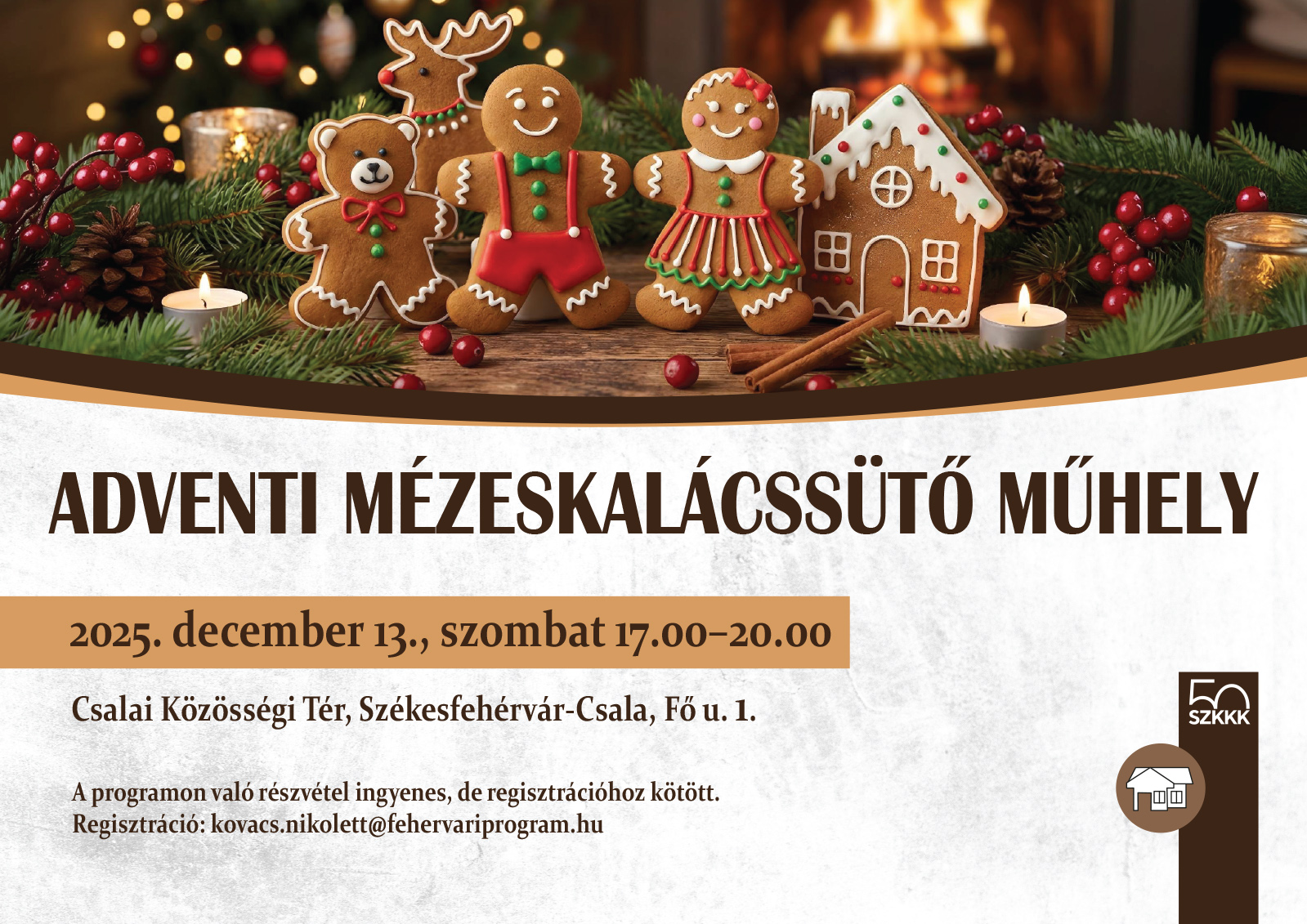 Adventi Mézeskalácssütő Műhely @ Csalai Közösségi Tér