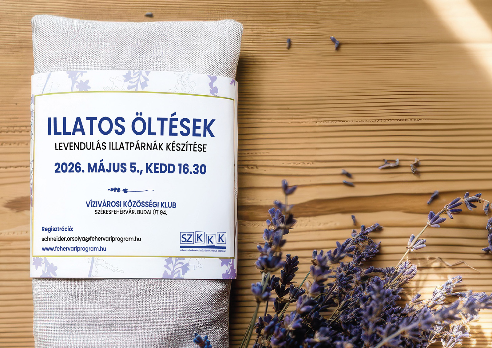 Illatos öltések – Levendulás illatpárnák készítése @ Vízivárosi Közösségi Klub