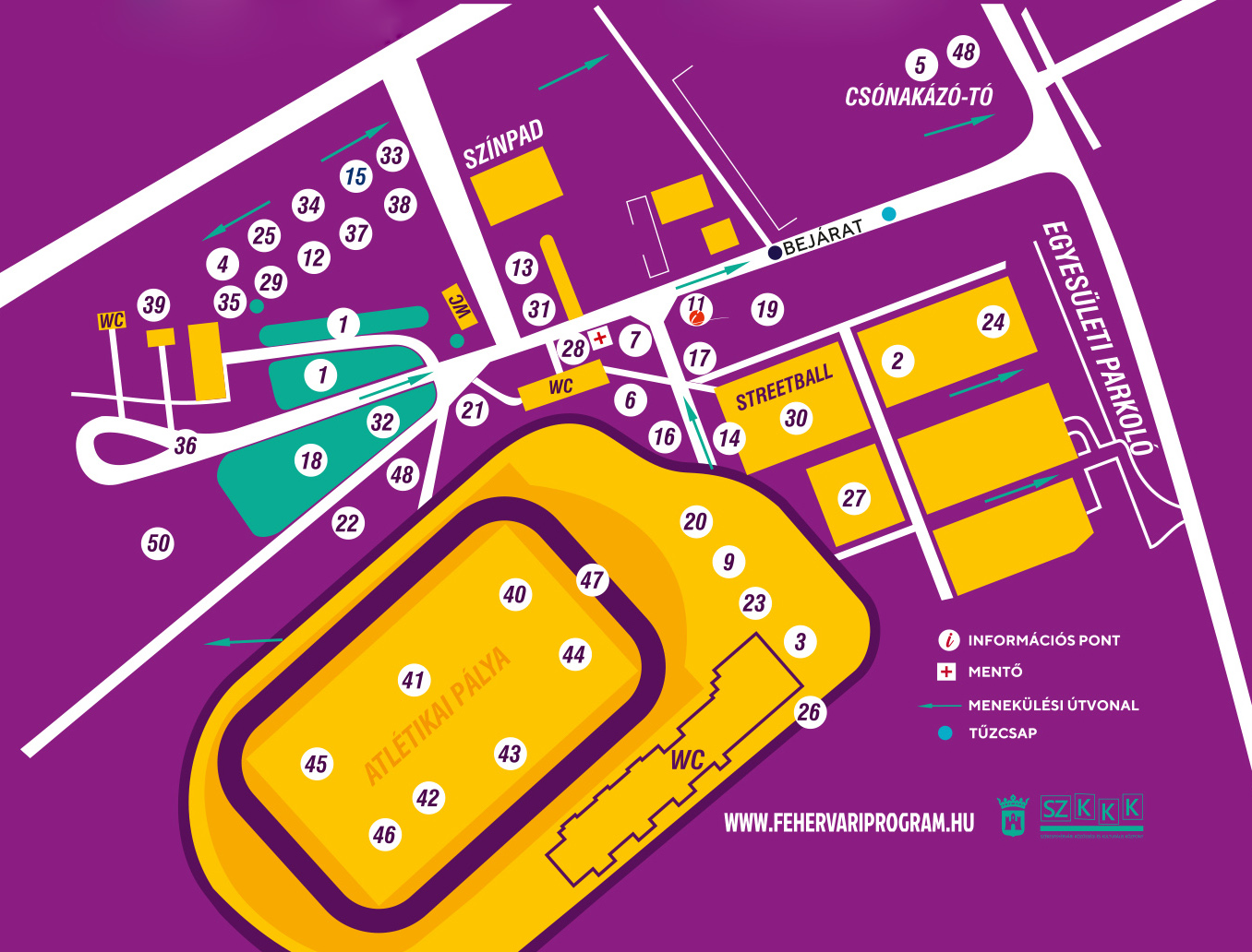 Sportmajális 2026 térkép