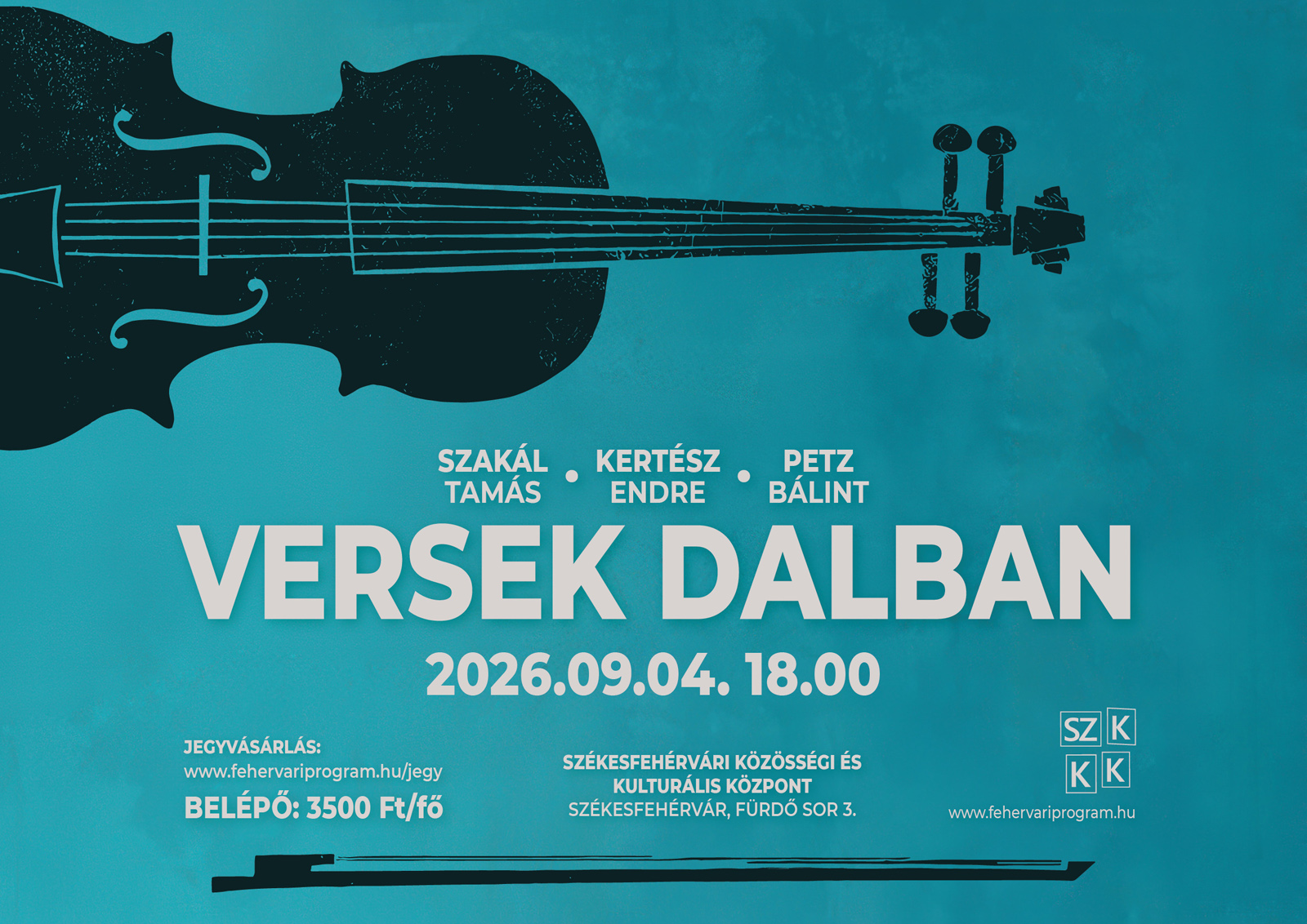Versek dalban @ Székesfehérvári Közösségi és Kulturális Központ