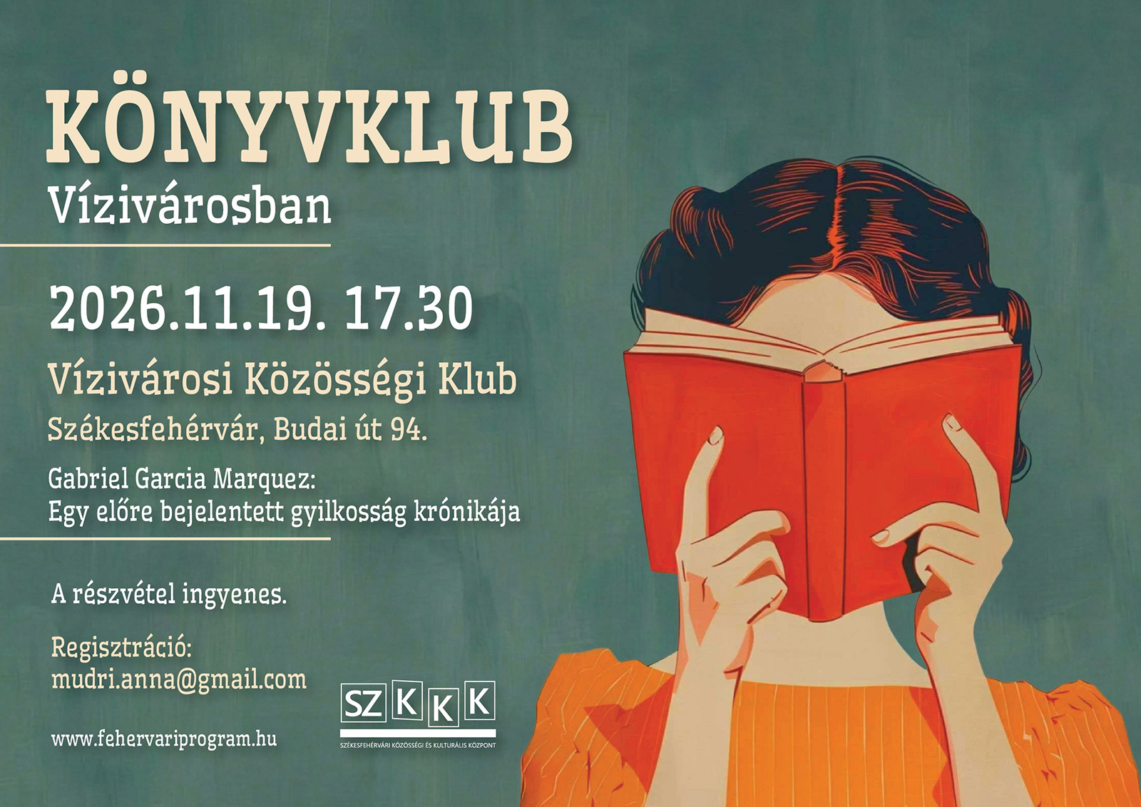 Könyvklub Vízivárosban @ Vízivárosi Közösségi Klub
